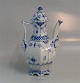 Blue Fluted Full Lace 1030-1	Small Coffee pot, faces 4 cups 21.5 cm