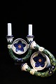 A pair of beautiful wall candlesticks from Aluminia in nice colours.759/652...