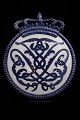 Royal Copenhagen mindeplatte i forbindelsen med tronbestigelsen af Kong Frederiks d.VIII. år 1906...