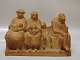 B&G Art Pottery  7218 People on a bench 17 x 27 cm  Tove Olafsson 1909-1992