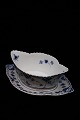 Royal Copenhagen musselmalet helblonde sovseskål på fast underfad.1.sort.RC# 1/1105...