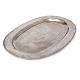 Large pewter plate by Ephraim Benjamin Reisz, Copenhagen, 1780-1827. Size: 58x38cm