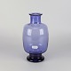 Holmegaard vase18160blå glas20,5 cm