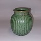 Green vase with ribs from Mich. Andersen & Son