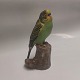 Figure of green parakeet by Jean Grut for Royal Copenhagen​