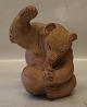 RC unglazed Knud Kyhn Bear 23 x 17 cm marked 100-100 Royal Copenhagen Art Pottery