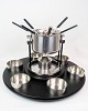 Fondue sæt - Stelton - Rustfrit stål - 6 Skåle og 6 gafler