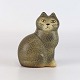 Lisa Larson figurKat grøn/gråMans Cat