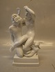 1039 Faun & Nymph (Blanc de chine)  29 cm (Poul Lemser) Dahl Jensen figurine
