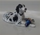 Kongelig Dansk Figur 1533 Setter med fasan KM 8 x 16.5 cm 