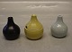 Magnus Stephensen 21865 RC Salt 6 cm, 21866 RC Pepper 6 cm , 21867 RC Mustard 7 cm  Royal Copenhagen Art Pottery