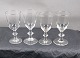 Berlinois glassware by Kastrup/Holmegaard, Denmark. Set of 4 port wine glasses.   