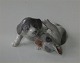 Royal Copenhagen figurine 0453 RC Playful pointer puppies 9 cm Erik Nielsen pre-1910 Grey version