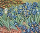 Ubekendt kunstner, olie på lærred.Blomstermark.