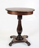 Antik Sidebord - Ovalt Sybord - Med Syrum - Mahogni - År 1890