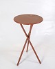 Antik Side Bord - Tripod  - Patineret - Rødt Malet - År 1930