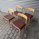 4 stk Møller stoleModel 75Eg/læder