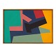 Poul Gadegaard maleri. Poul Gadegaard, 1920-92, olie på lærred. Komposition signeret og dateret 1954. Lysmål: 38x55cm. Med ramme: 40x57cm