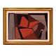Preben Hornung, 1919-89, Denmark, oil on canvas. Composition signed and dated May 1950. Visible size: 28x41cm. With frame: 40x52cm