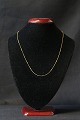 Armor facet necklace in 9 carat goldLength 46 cmStamped 375