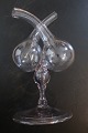 Antik glas olie-eddikeSjældent og meget smukt1800-talletMundblæstH: 23,5cmFormentlig aldrig sat i produktion