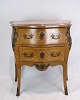 Rokoko Kommode - Valnøddetræ - Marmor plade - Messing - 1860erne