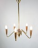 Lysekrone - Teak & Messing - Dansk Design - 1960