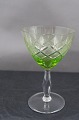 Wien Antik glas med knop på facetslebet stilk, fra Lyngby Glasværk. KUN Likørskåle og snaps.