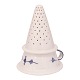 Tidlig musselmalet Royal Copenhagen tragtformet si. Minimal hårrevne på ca. 1cm. L: 13cm