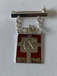 Georg JensenKongemærke - broche med kæde 1870-1945