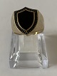 Herre Signet ring med sort onyx i 14 karat Størrelse 65,5