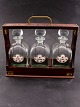 Tantalus 3 decanters in box with lock