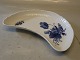 1713-10 Crescent shaped dish  21 cm Danish Porcelain Blue Flower curved Tableware