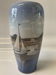Vase with Sailing Ship.Royal Copenhagen RC no. 4468Factory First