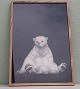 Lars Dyrendom: No #3 Polar Bear  Photo including glass and wooden frame 62.5 x 42.5 cm