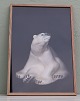 Lars Dyrendom: No #4 Polar Bear  Photo including glass and wooden frame 62.5 x 42.5 cm  B&G 1954