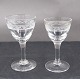 Ejby glassware by Holmegaard, Denmark. Small and large shot glasses