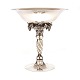 Early Georg Jensen sterlingsilver grape tazza 263 period after 1945. H: 18,8cm. W: 626gr