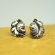 Georg Jensen; Ear rings in sterling silver #50B