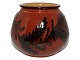 Kähler keramikBrun vase fra starten af 1900 tallet