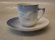 106 Moccha Cup 5.5 cm  & saucer 11.8 cm with pirced rim (463.5) B&G Seagull Porcelain with gold