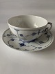 Mussel Painted Fluted Teacup Kgl.Dec. No. 436