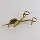 Antik Lysesaks i messing16 cm