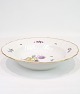 Dybe/Pasta tallerkener - Kgl. Saksisk Blomst - Håndmalet - Dekoreret Med Guld - Royal Copenhagen - Ca. År 1923