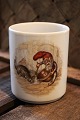 Sjælden Royal Copenhagen krukke / urtepotteskjuler til løgplanter i julestellet...