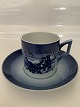 Royal Copenhagen Christmas cup year 2002Motif: Winter in the Forest