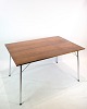 Spisebord/Cafebord - Palisander - Stel Af Forkromet Stål - Arne Jacobsen - Fritz Hansen - 1960erne