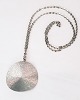 Halskæde - Med Smykke Af Tin - Kæde I Sølv - Jørgen Jensen - Pewter - 1960erne