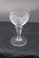 Christiansborg Danish crystal glassware with faceted stem. Schnaps glasses 8.5cm