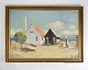 Oliemaleri - Lærred - Forgyldt Ramme - Signeret Af T.H Skovgaard - 1930erne